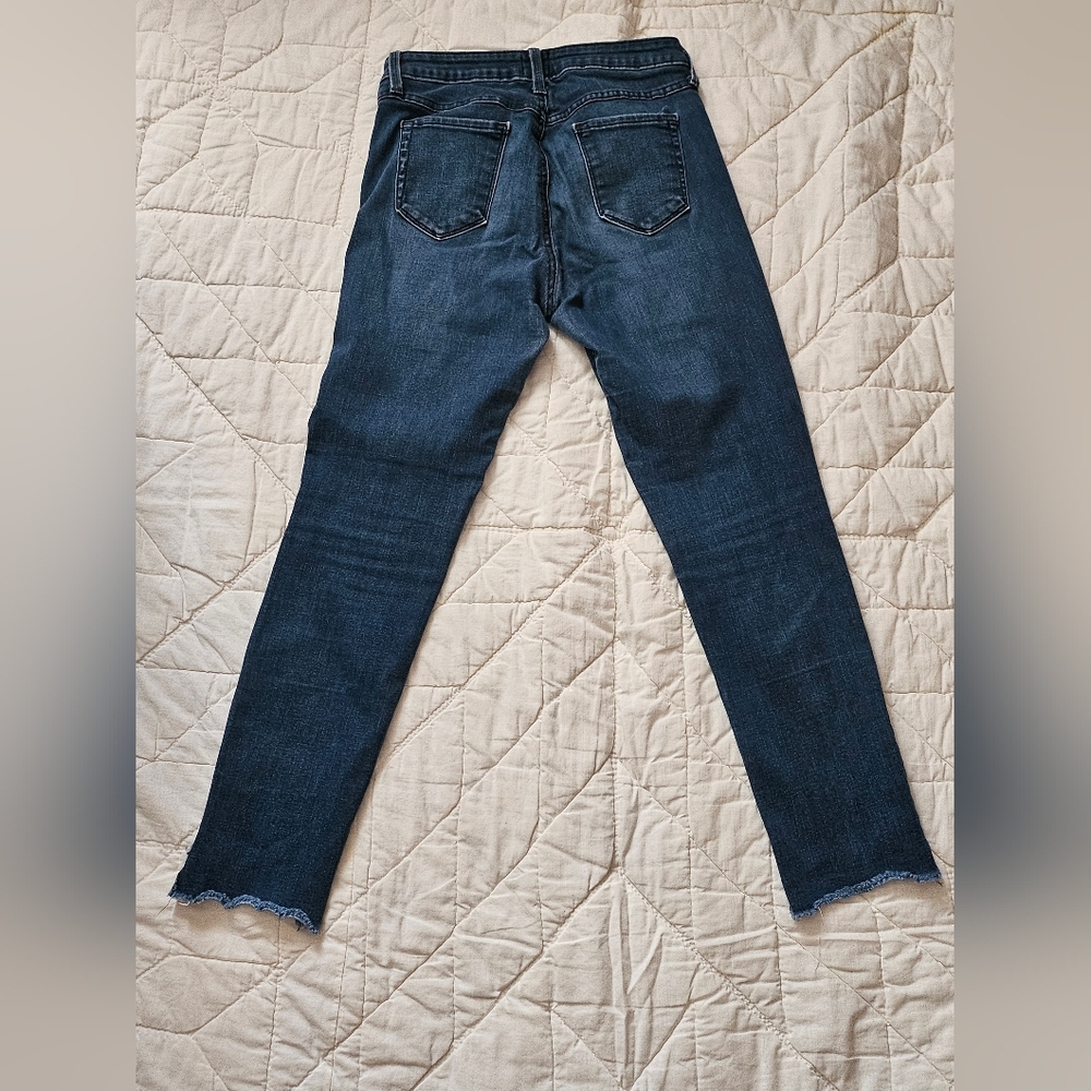 Just Black - Skinny Dark Wash -Stepped hem Jeans-  Size 28 - Picture 2 of 7